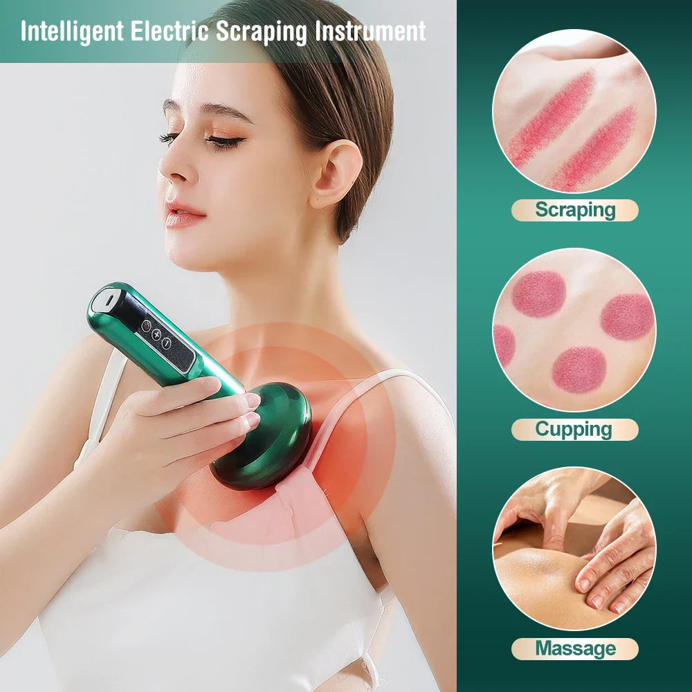 Povei Cellulite Vacuum Massager & Gua Sha Set for Body Therapy