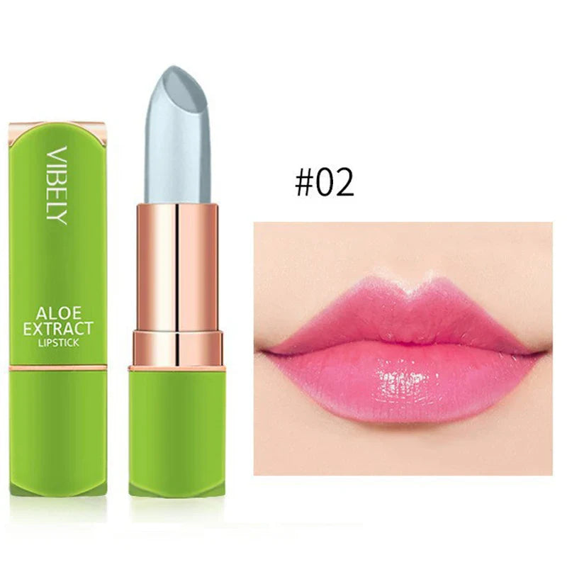 Povei Color-Changing Aloe Vera Jelly Lipstick: Moisturizing Tint, Lasting Color, Lip Care