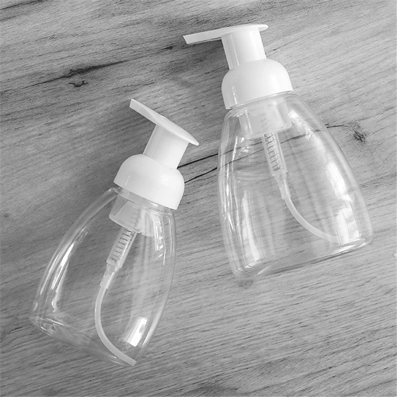 Povei Clear Foam Pump Bottle for Soap, Shampoo, Lotion, and Shower Gel