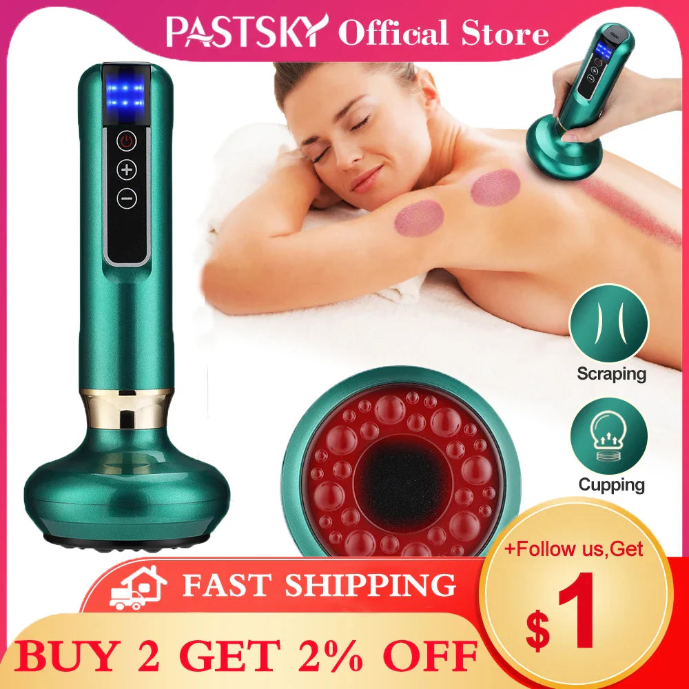 Povei Cellulite Vacuum Massager & Gua Sha Set for Body Therapy