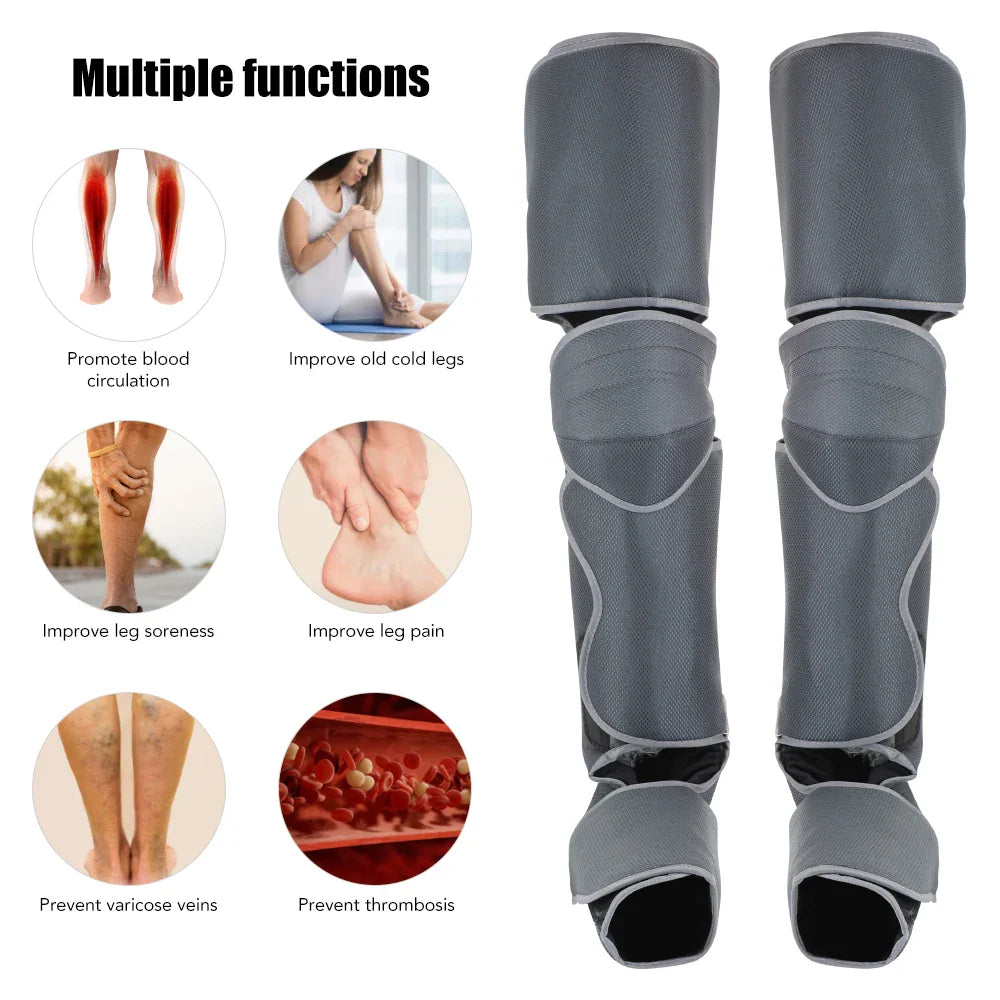 Povei Air Pressure Calf Massager with Full Heating Coverage & 360° Massage