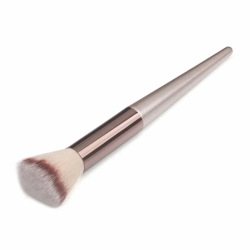 Povei Champagne Makeup Brushes Set for Luxury Cosmetics Tools