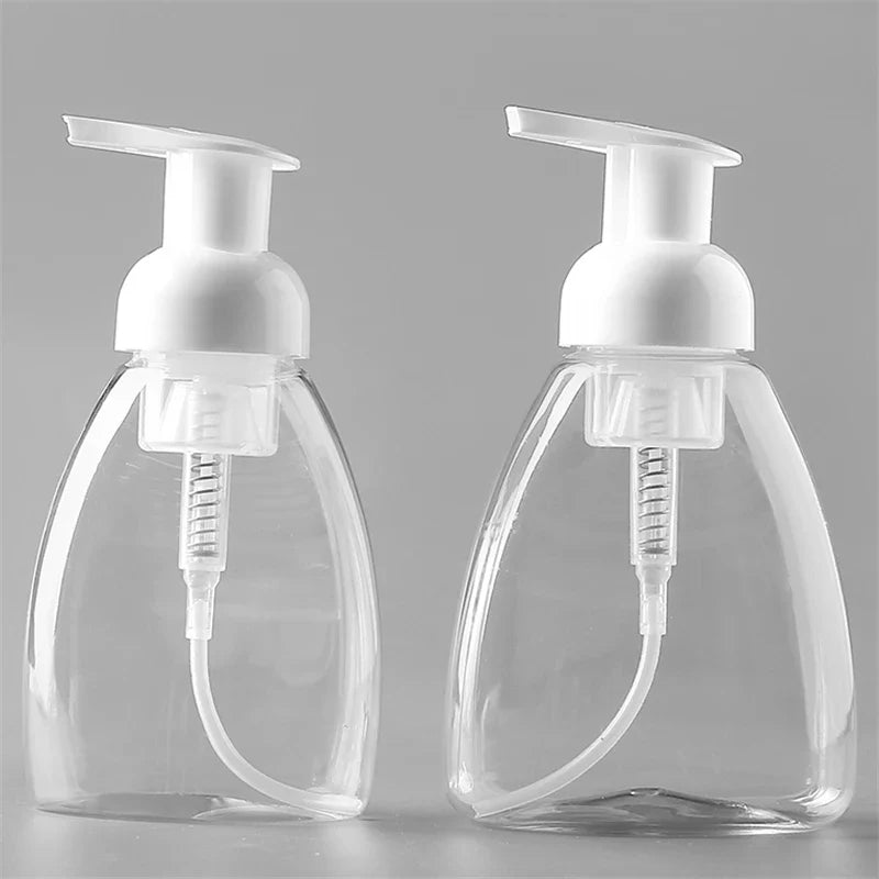 Povei Clear Foam Pump Bottle for Soap, Shampoo, Lotion, and Shower Gel