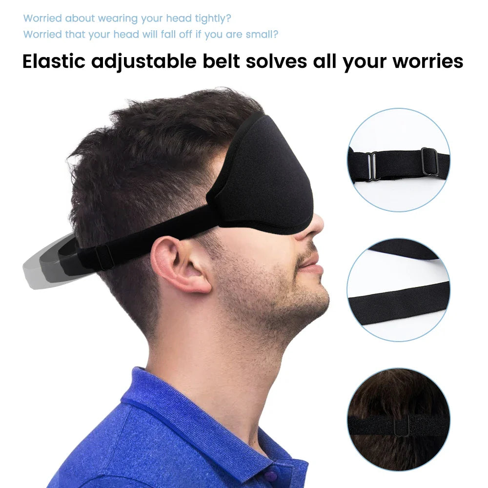 Povei 3D Sleep Mask Eye Patches for Travel Rest and Relaxation