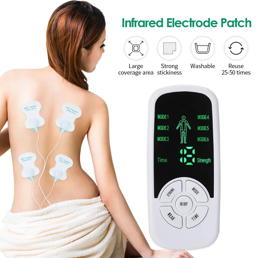 Povei EMS Muscle Stimulator Tens Unit Physiotherapy Massager