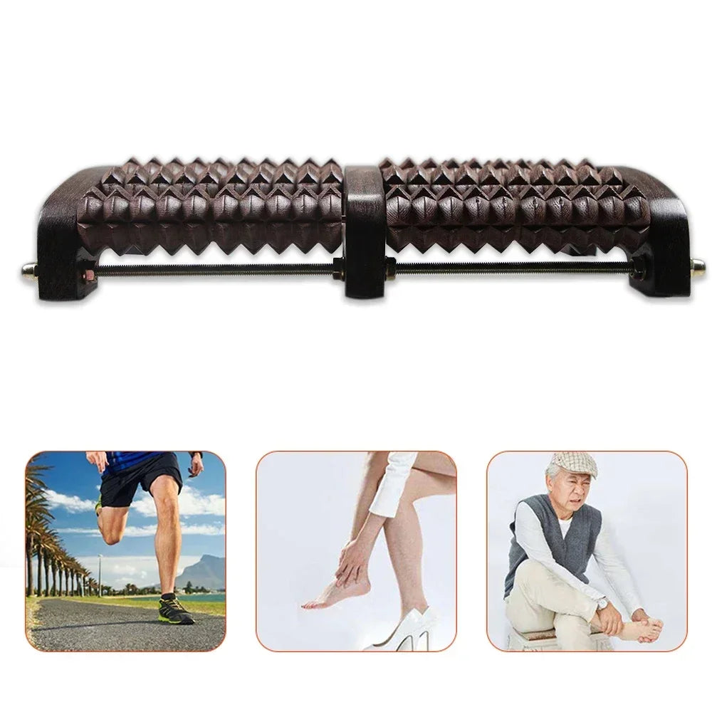 Povei Large Dual Foot Massager Roller for Relaxation and Pain Relief