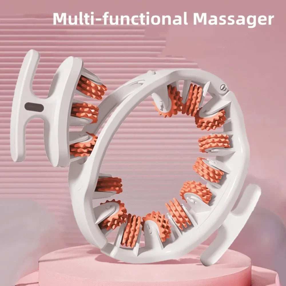 Povei Leg Massager with 14 Wheels for Full-body Muscle Massage