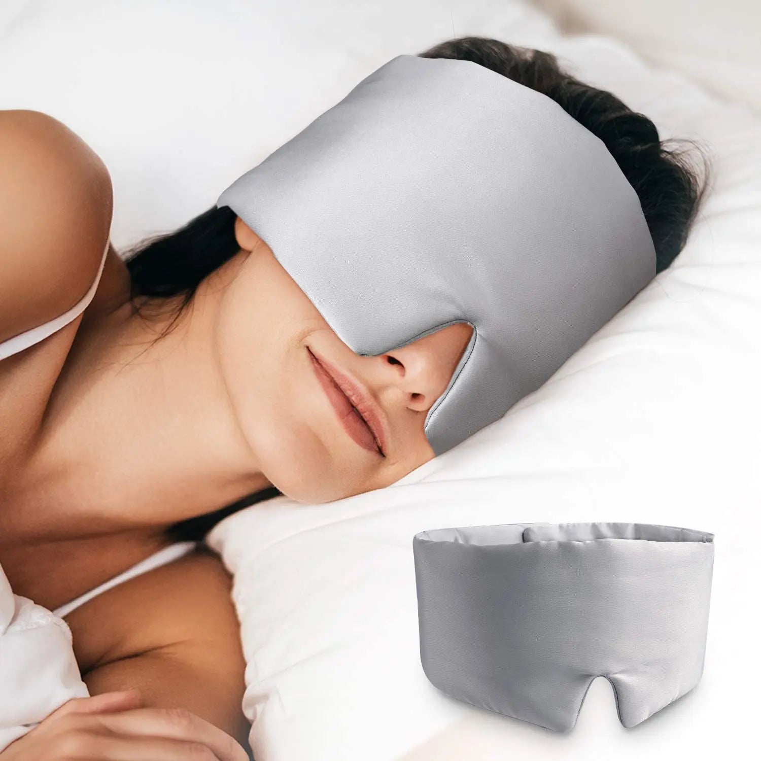 Povei Silk Satin Sleep Mask for Enhanced Relaxation and Restful Sleep