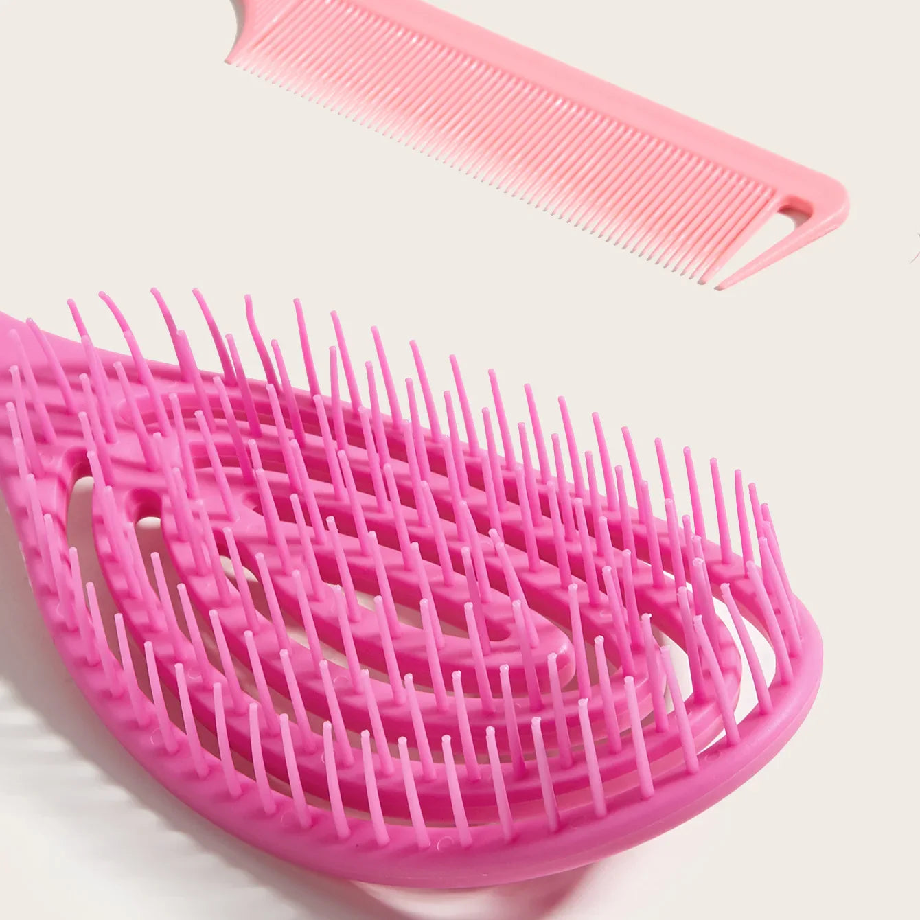 Povei Hollow Hair Comb Detangling Brush Massage Salon Styling Tool