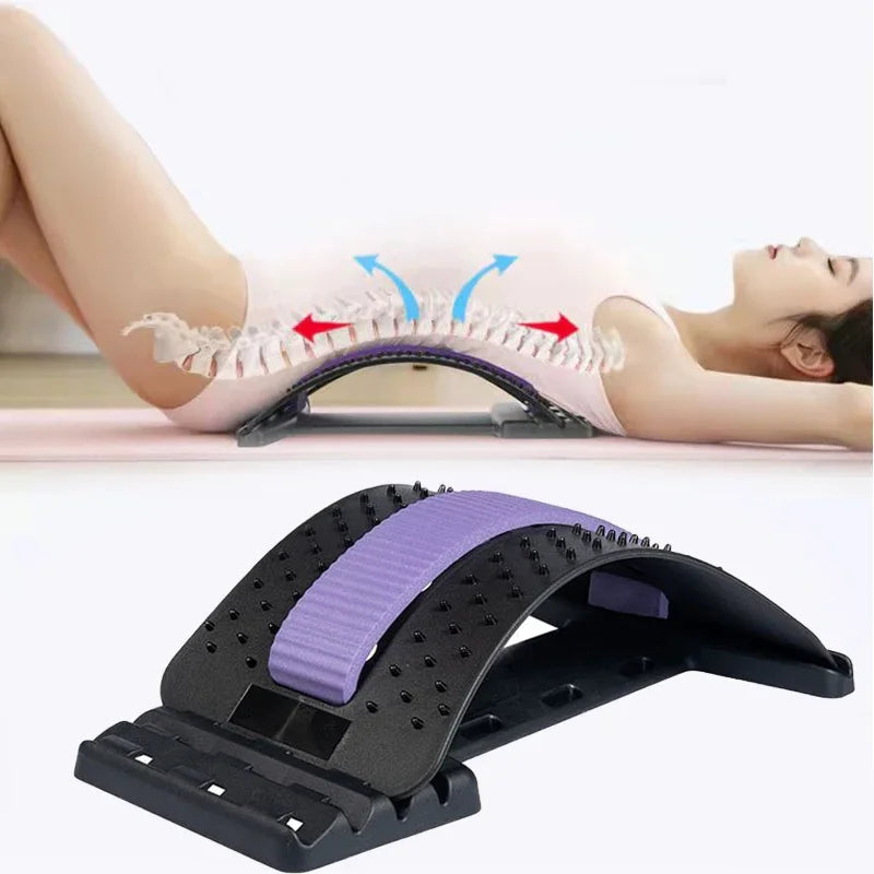 Povei Acupuncture Back Massager Stretcher - Multi-Level Adjustable for Pain Relief and Relaxation