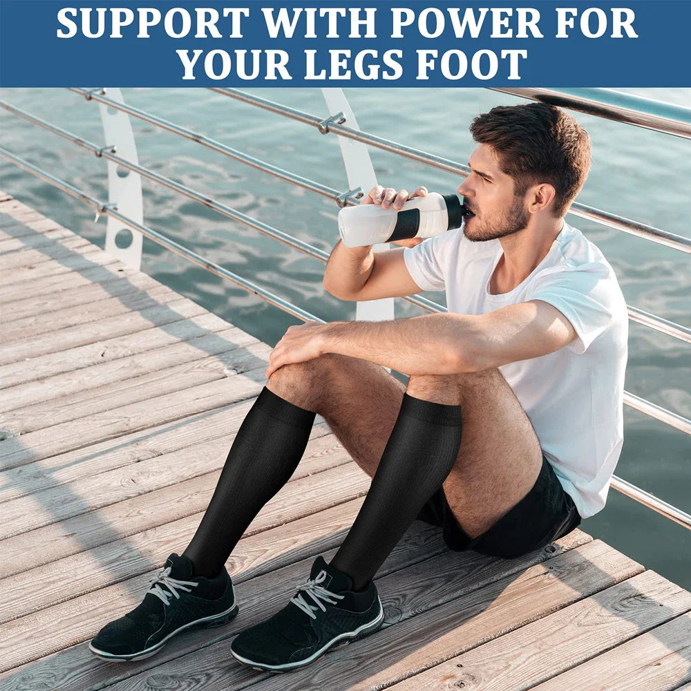 Povei Copper Compression Socks: Support for Nurses, Running, Soccer