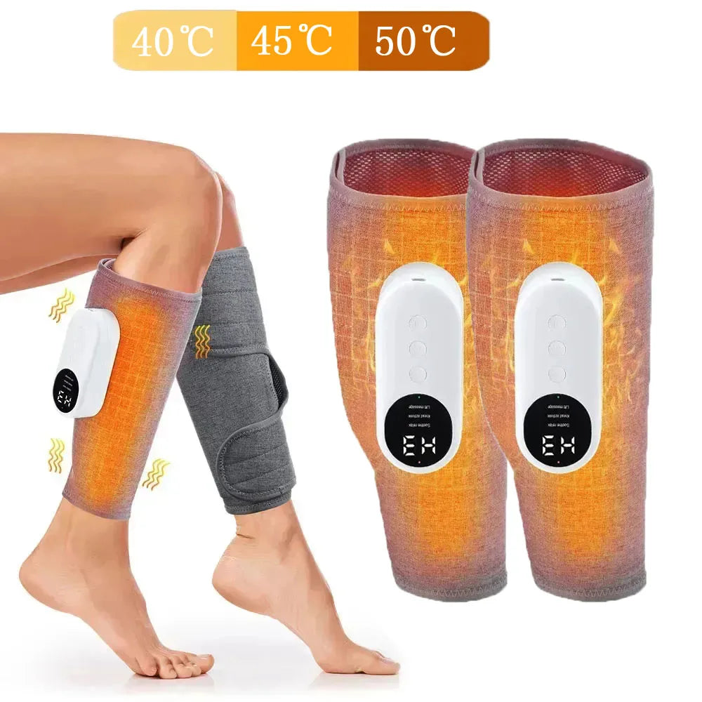 Povei Calf Muscle Massager Leg Heated Air Compression Machine