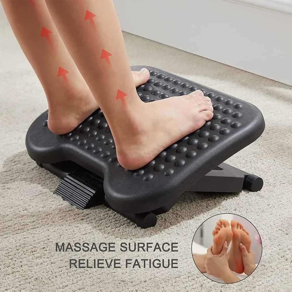 Povei Ergonomic Tilting Foot Rest with Massage Surface for Home Office