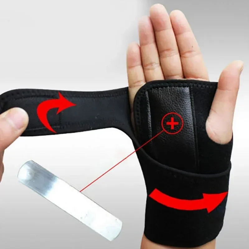 Povei Steel Wrist Brace Support for Carpal Tunnel and Finger Splint