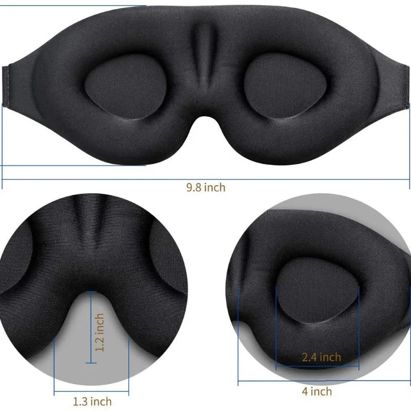 Povei 3D Sleeping Mask 100% Blackout Eye Mask for Men and Women