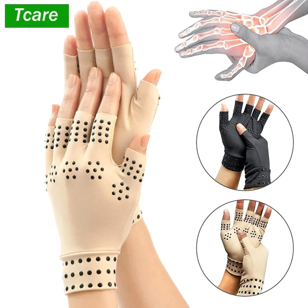 Povei Arthritis Compression Gloves - Wrist Support for Men and Women