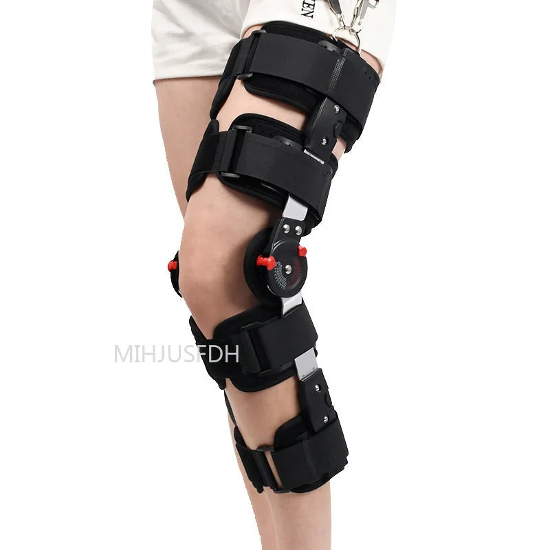 Povei Hinged Knee Brace Orthopedic Support Stabilizer for Surgery Recovery