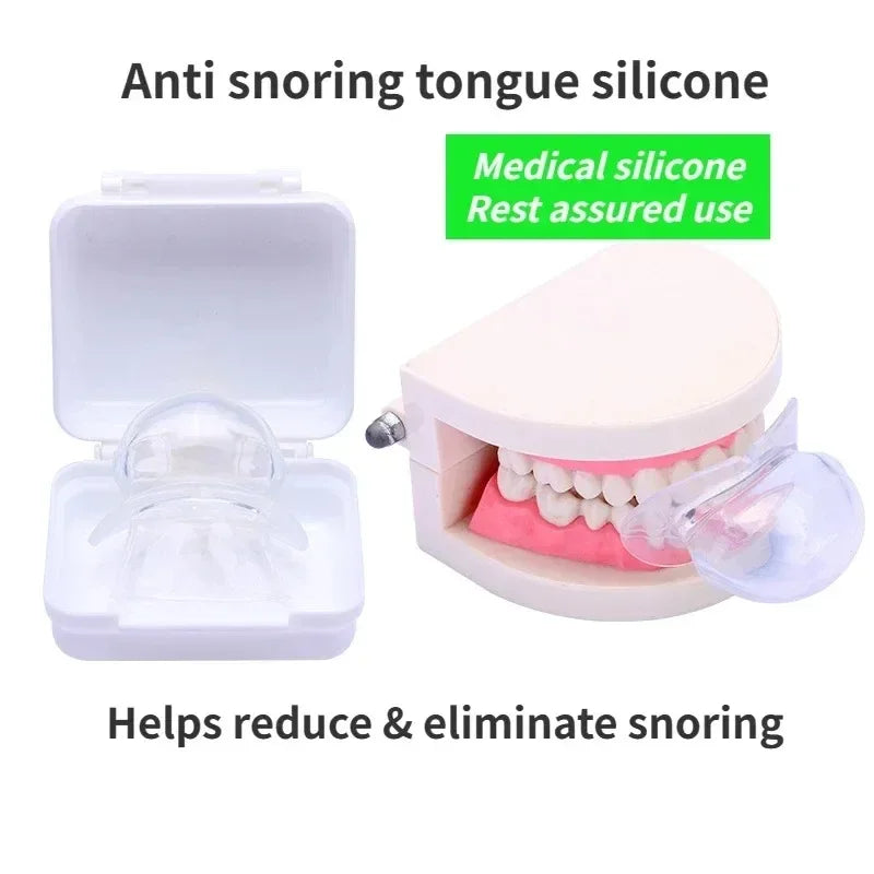 Povei Snore Saver Tongue Retainer for Better Sleep and Relaxation