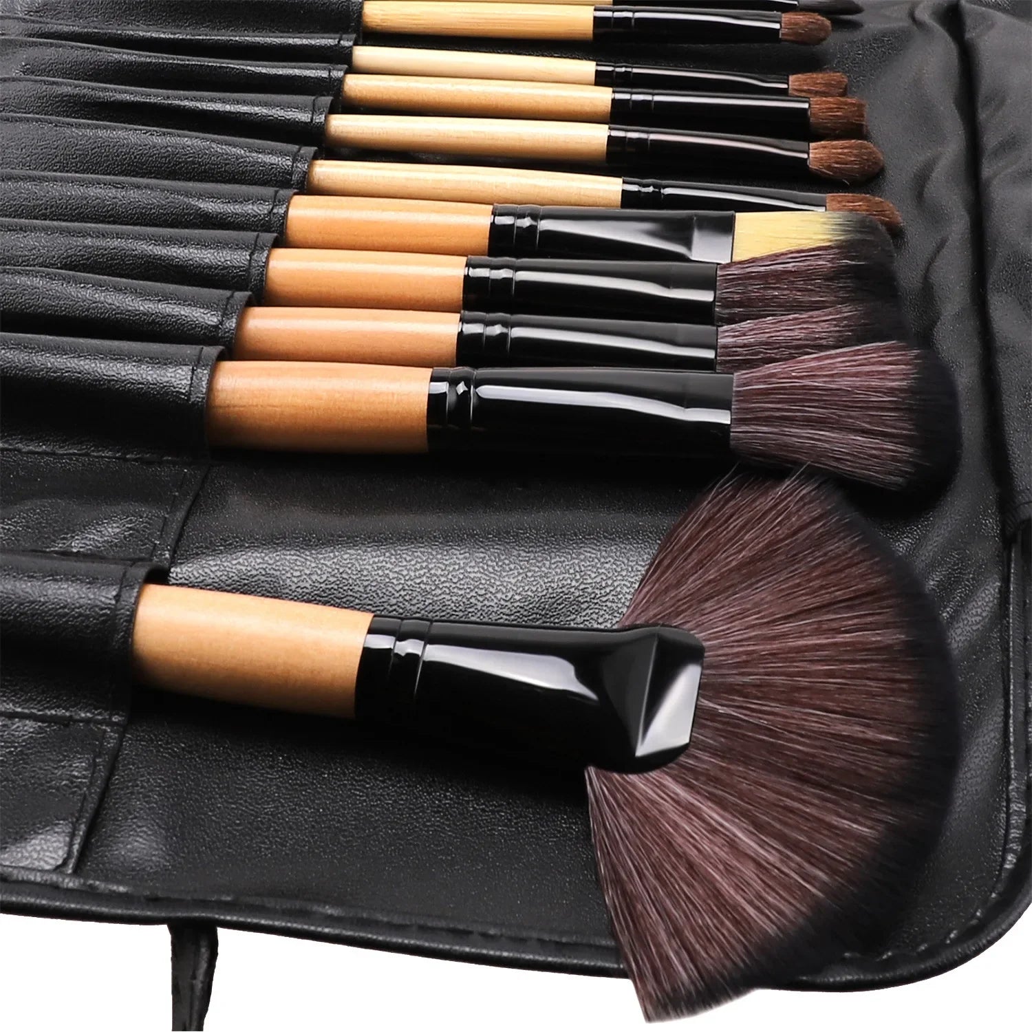 Povei 24-Piece Makeup Brush Set for Professional Cosmetics