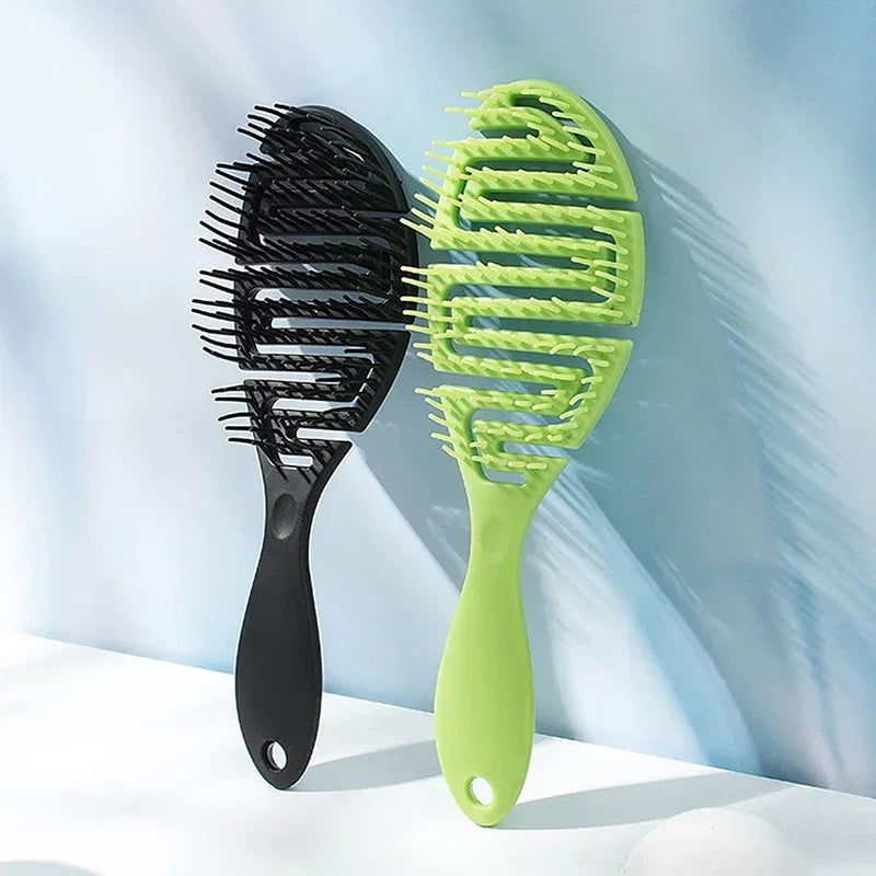 Povei Detangling Hair Brush Scalp Massage Comb Wet Curly Hair Detangler