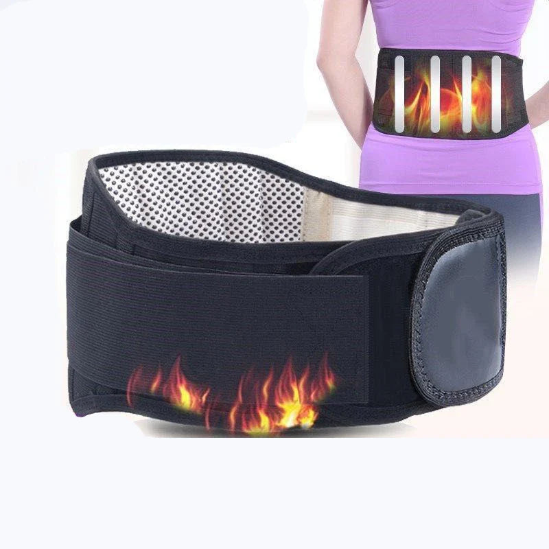 Povei Tourmaline Self-Heating Magnetic Lumbar Waist Support Brace