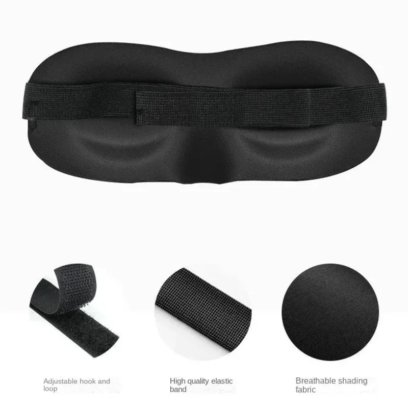 Povei 3D Sleep Mask for Natural Sleeping, Eye Cover Men Women, Soft Blindfold