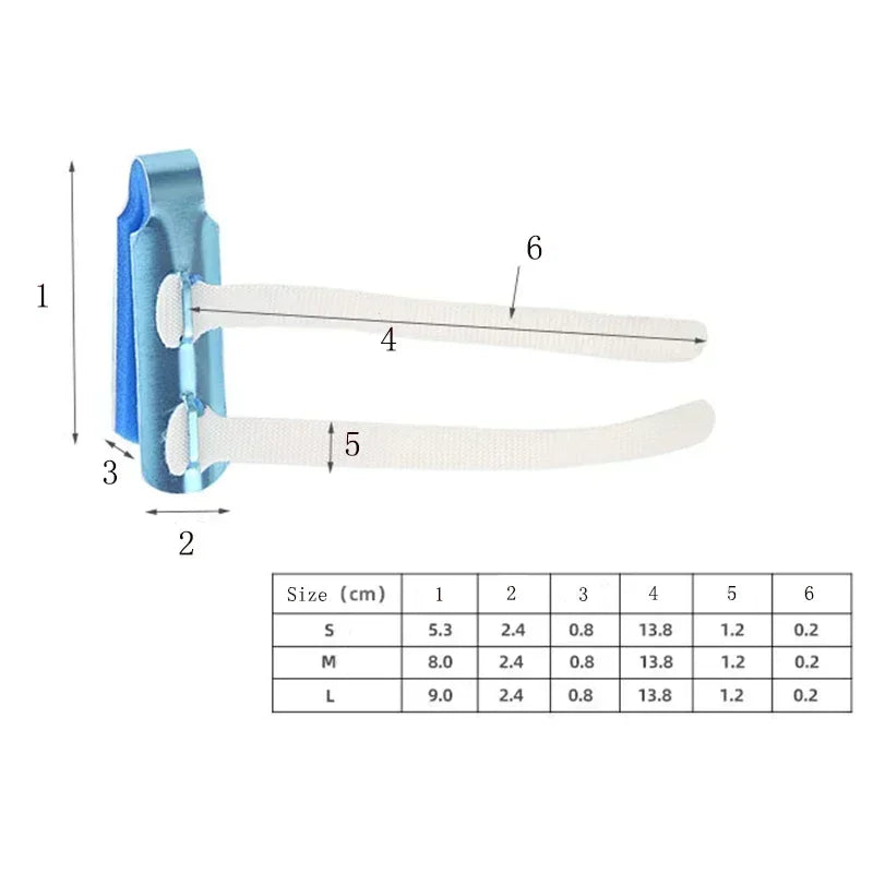 Povei Aluminum Finger Splint Brace for Broken Finger, Sprain, Fracture - Pain Relief & Joint Immobilization