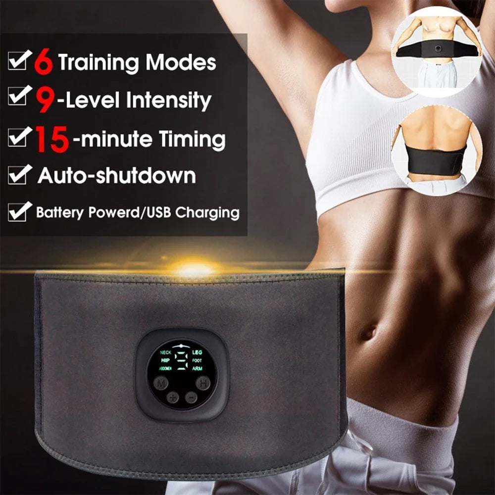 Povei Abdominal Slimming Belt: Smart Abs Stimulator & Waist Trainer