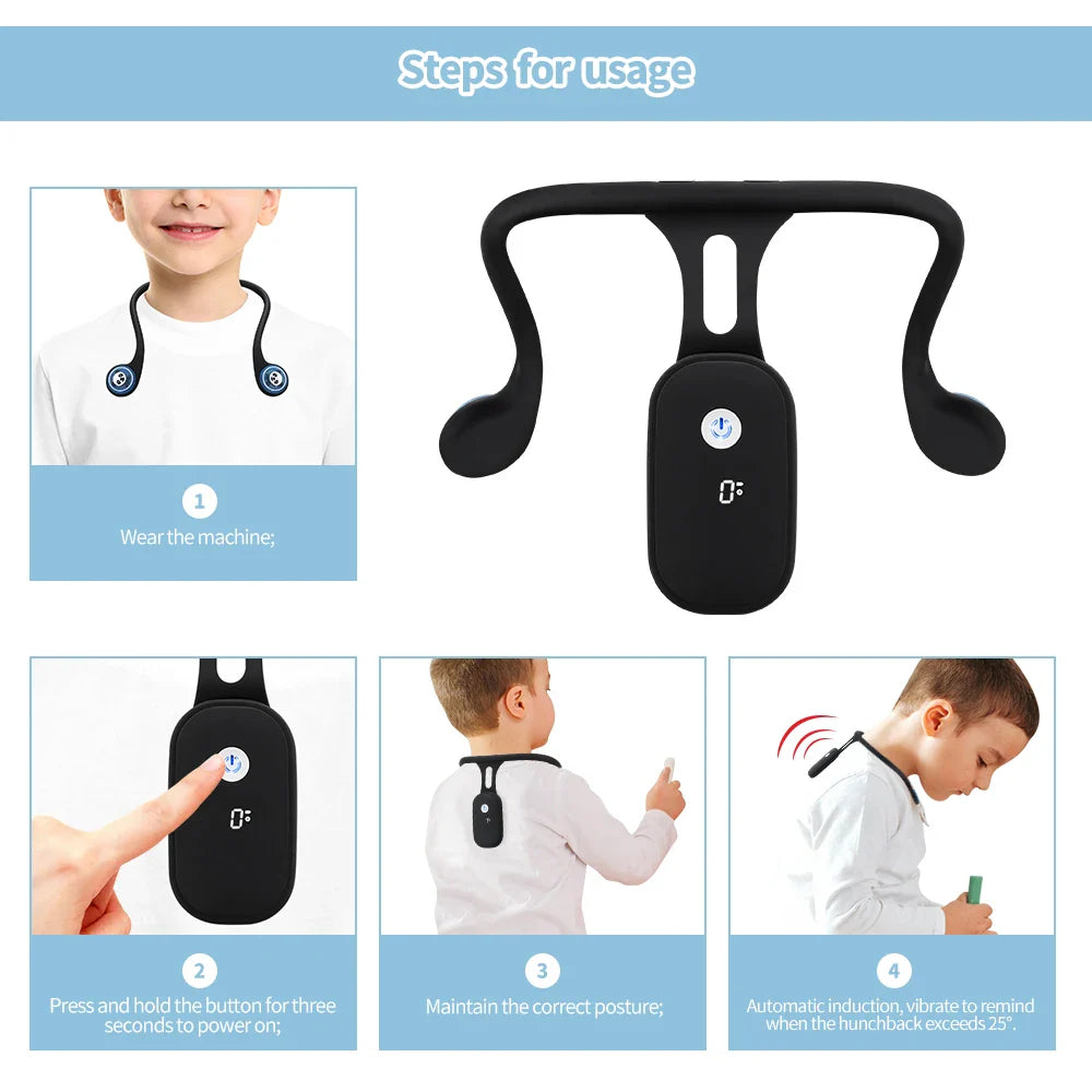 Posture Corrector Back Support by Povei - Adult & Children Health Fixer