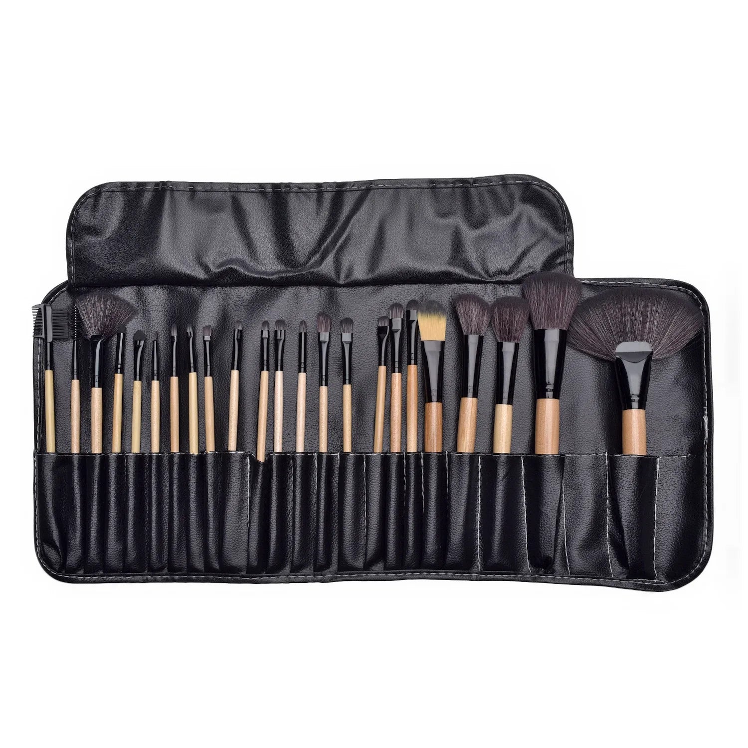 Povei 24-Piece Makeup Brush Set for Professional Cosmetics