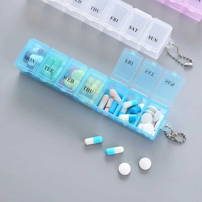 Povei Weekly Pill Storage Organizer Case Splitter - 3 Colors