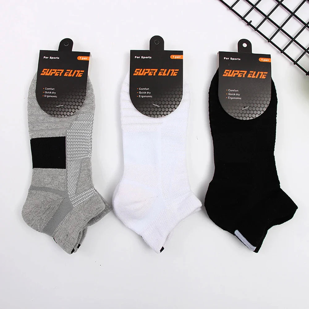 Povei Athletic Ankle Socks for Adults & Kids with Cushioning & Anti-Blister Tab