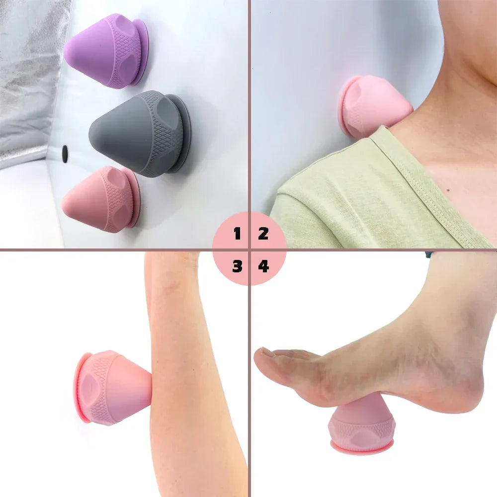 Povei Silicone Massage Cone for Muscle Release and Yoga, Back & Foot Massage