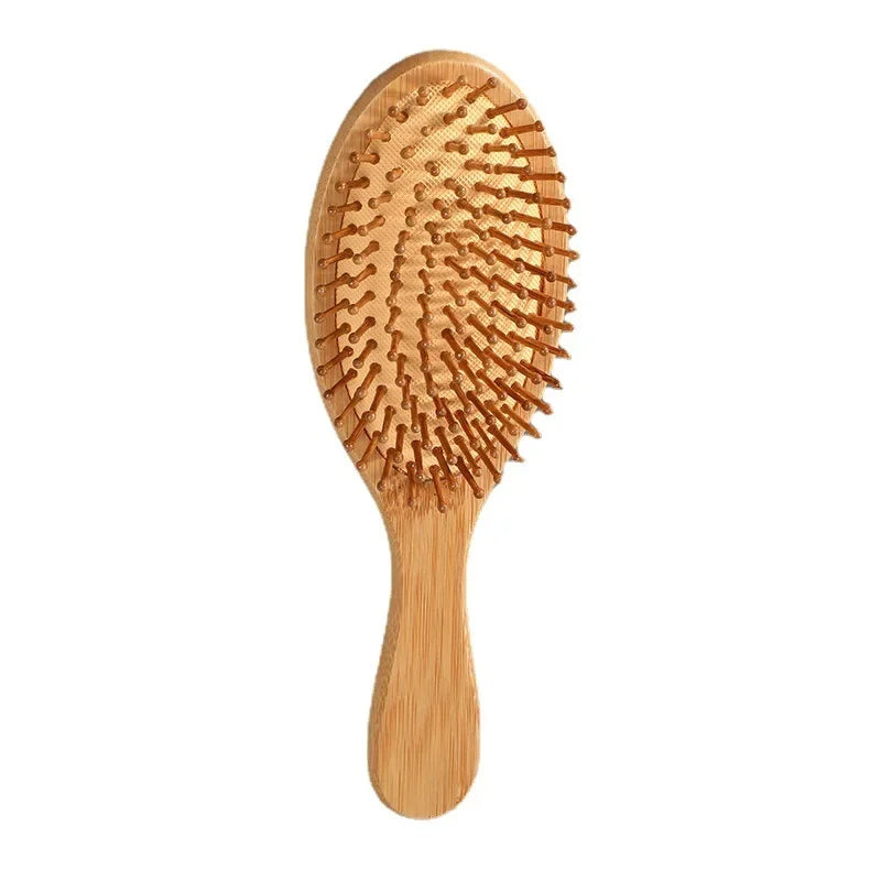 Povei Bamboo Air Cushion Hair Loss Massage Brush Comb for Healthy Scalp.