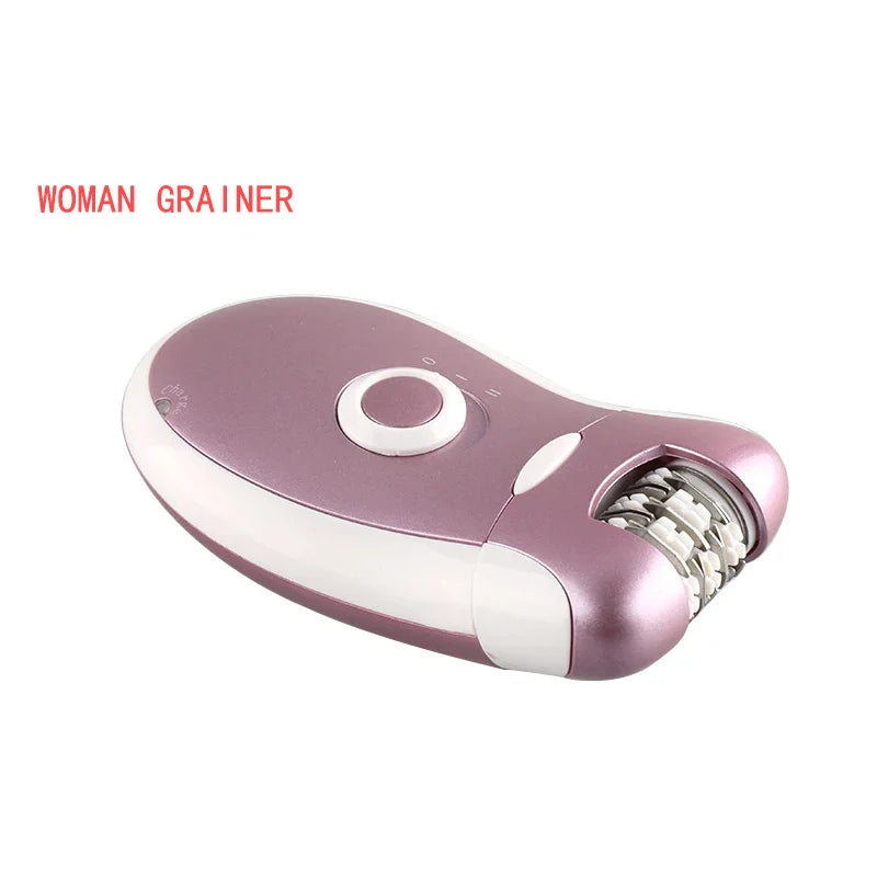 Povei Compact Wet Dry Epilator and Shaver with Bikini Trimmer - Cordless Hair Removal