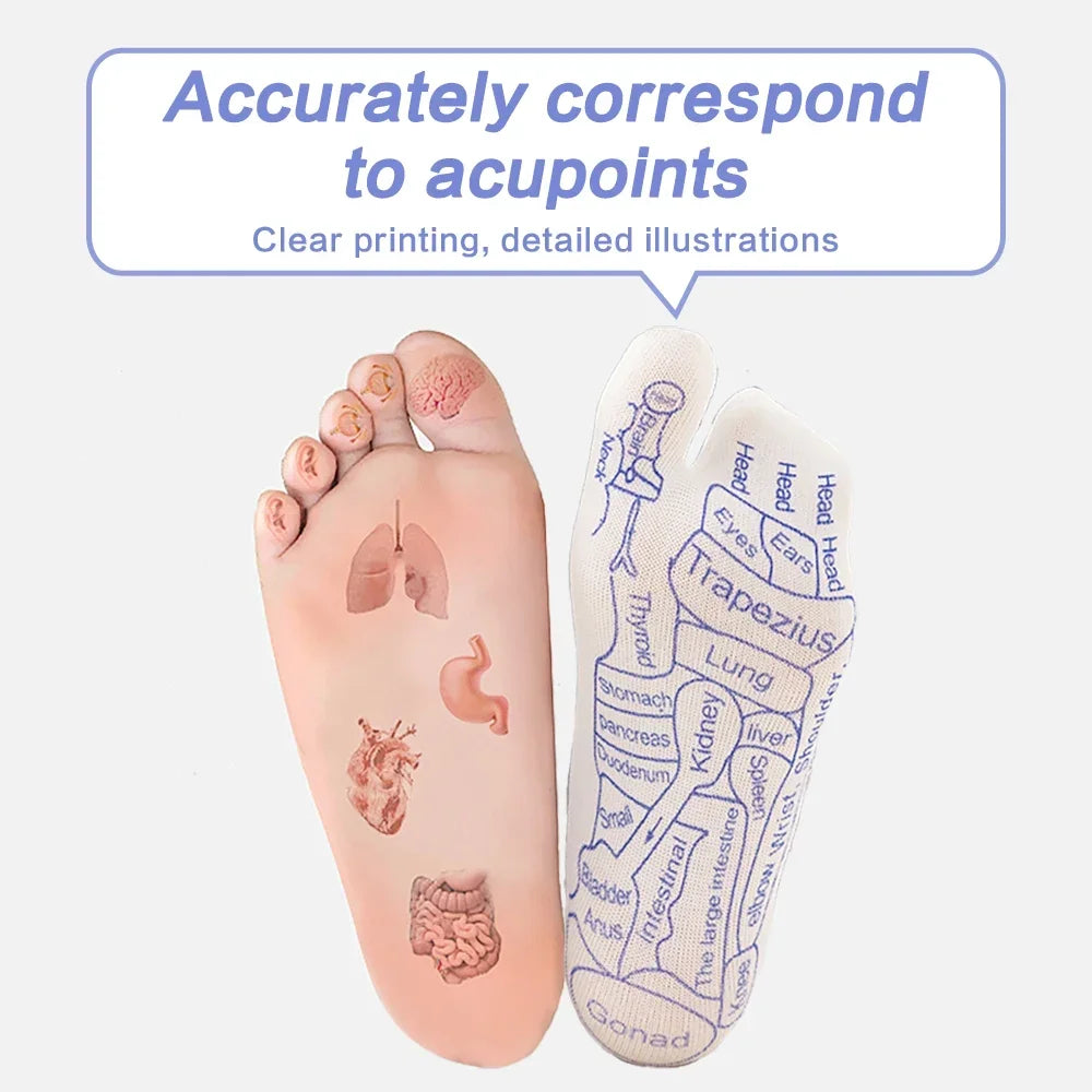 Povei Acupressure Foot Massager Socks Reflexology Foot Care Physiotherapy Massage Tool