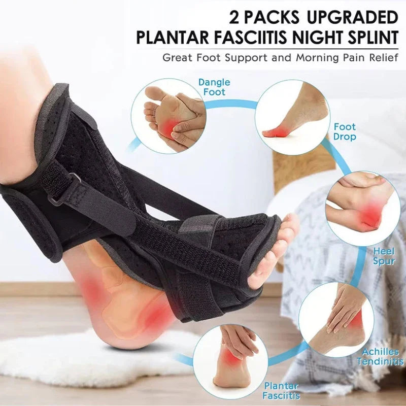 Povei Plantar Fasciitis Night Splint for Foot Care & Achilles Tendonitis