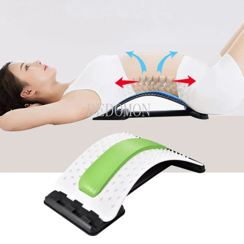 Povei Adjustable Back Massager Stretcher for Pain Relief and Relaxation