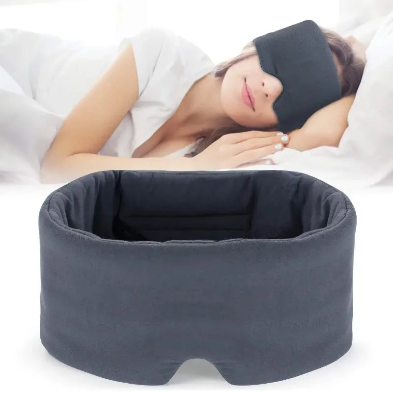 Povei Sleep Eye Mask Blindfold Night Eyeshade for Full Surround Relaxation