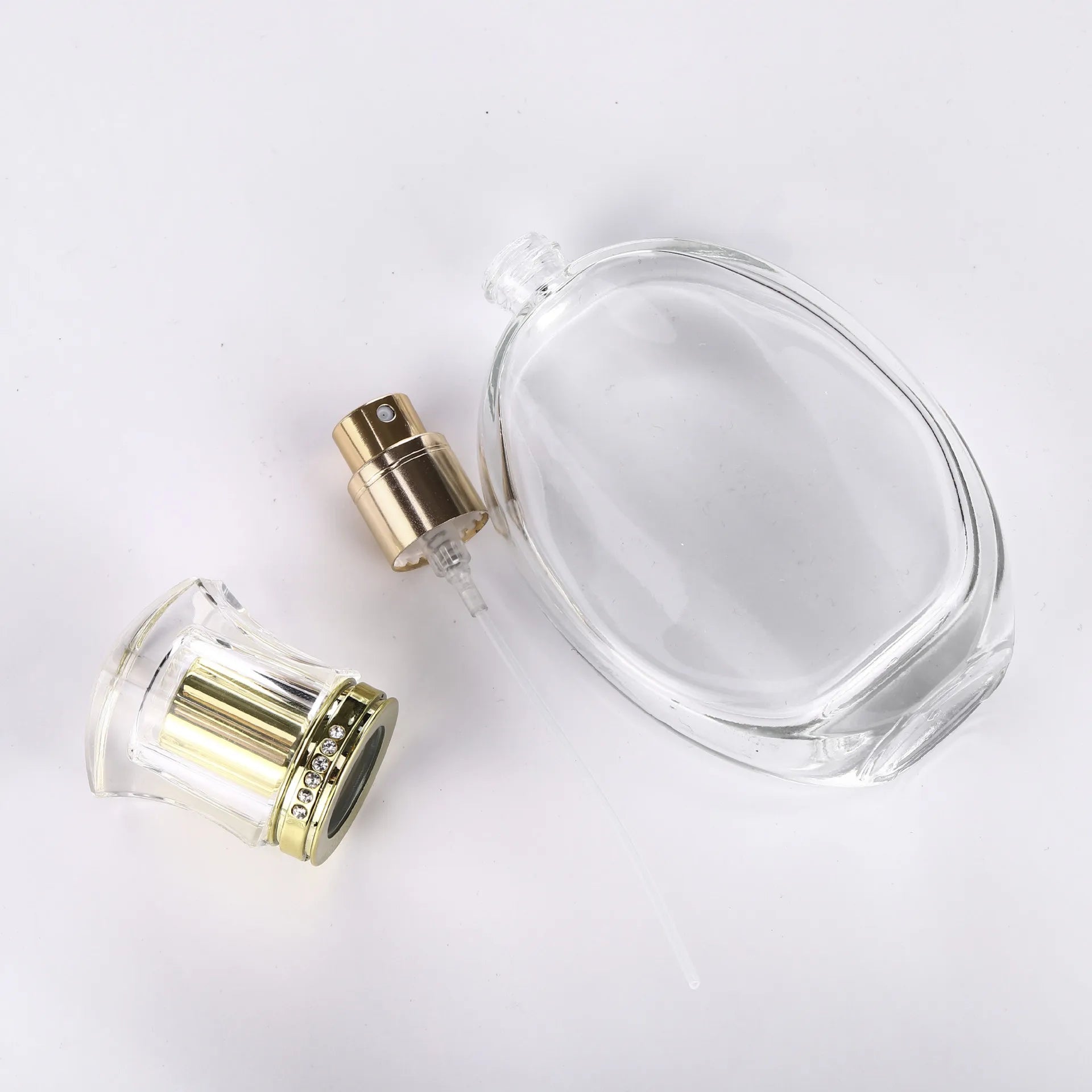 50ml Clear Glass Spray Bottle Atomizer for Povei Perfume Packaging