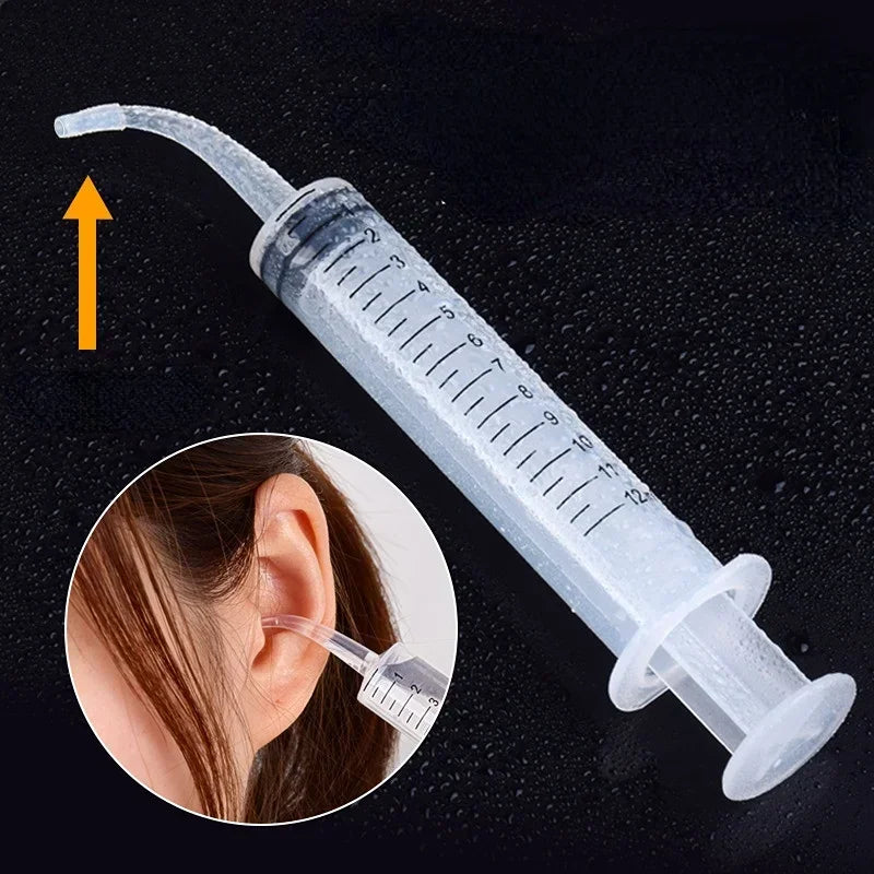 Povei Ear Cleaner Syringer Elbow Tube for Earwax Removal and Health Care