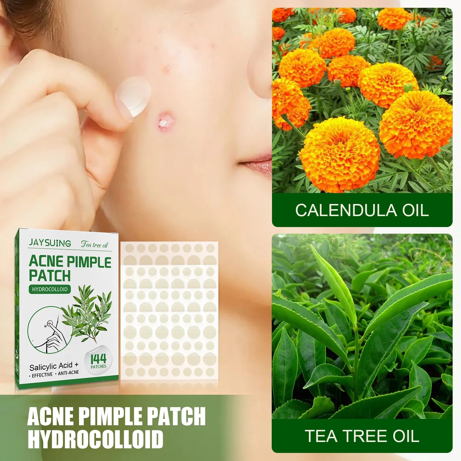 Povei A-e Pimple Patch Invisible Tea Oil Treatment Beauty Tool