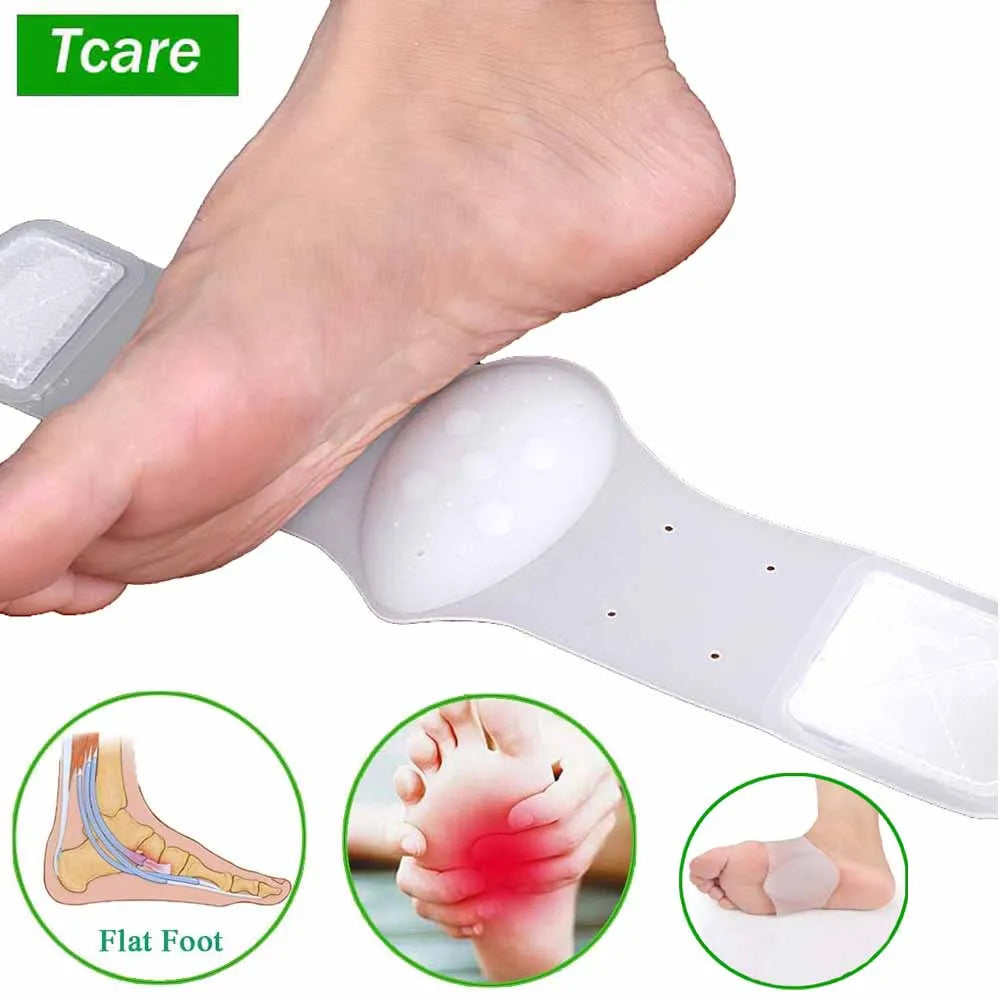 Povei Arch Support Brace: Plantar Fasciitis Heel Pain Aid & Shock Absorbent Soles