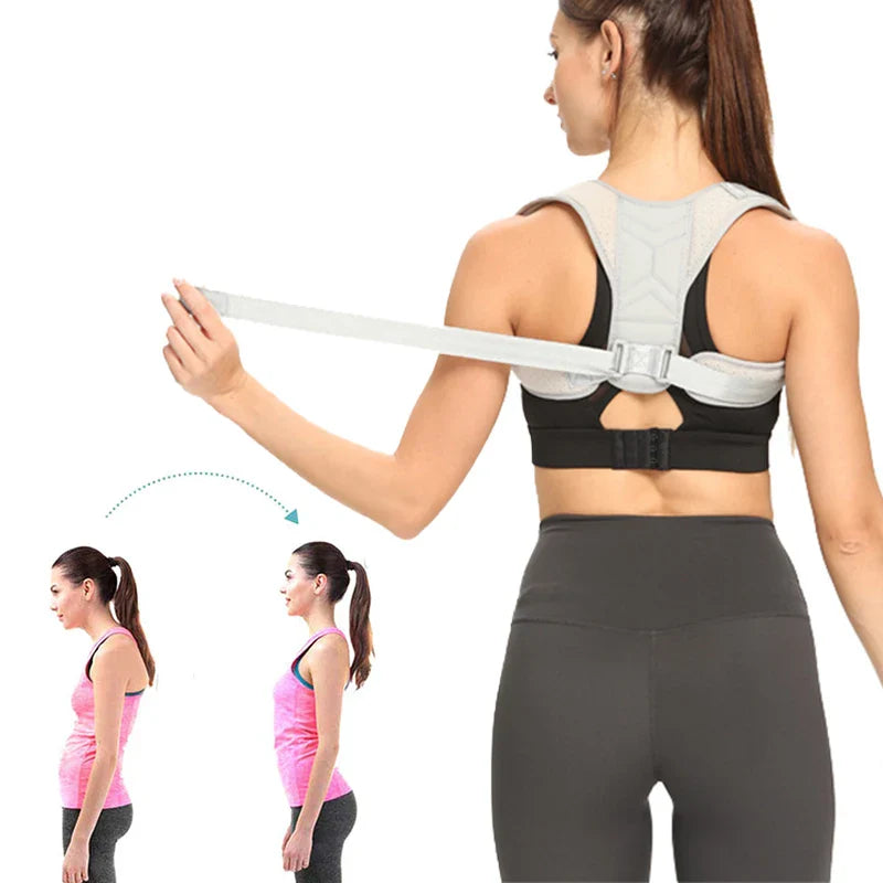 Povei Posture Corrector Back Shoulder Support Pain Relief Spine Protection for Men Women