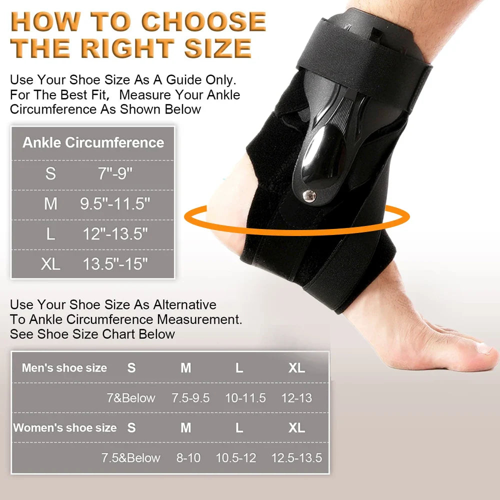 Povei Ankle Support Strap Brace for Sprains & Plantar Fasciitis