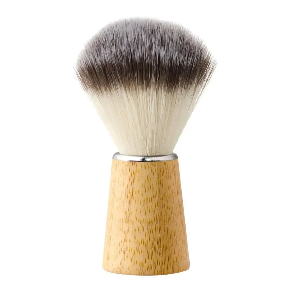 Povei Beard Shaving Brush: Synthetic Bristles Wet Shave Tool for Gentle Facial Cleaning