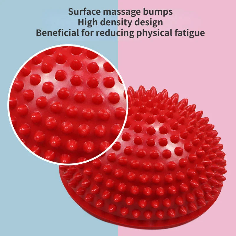 Povei Half Circle Balance Massage Ball for Yoga Fitness and Health