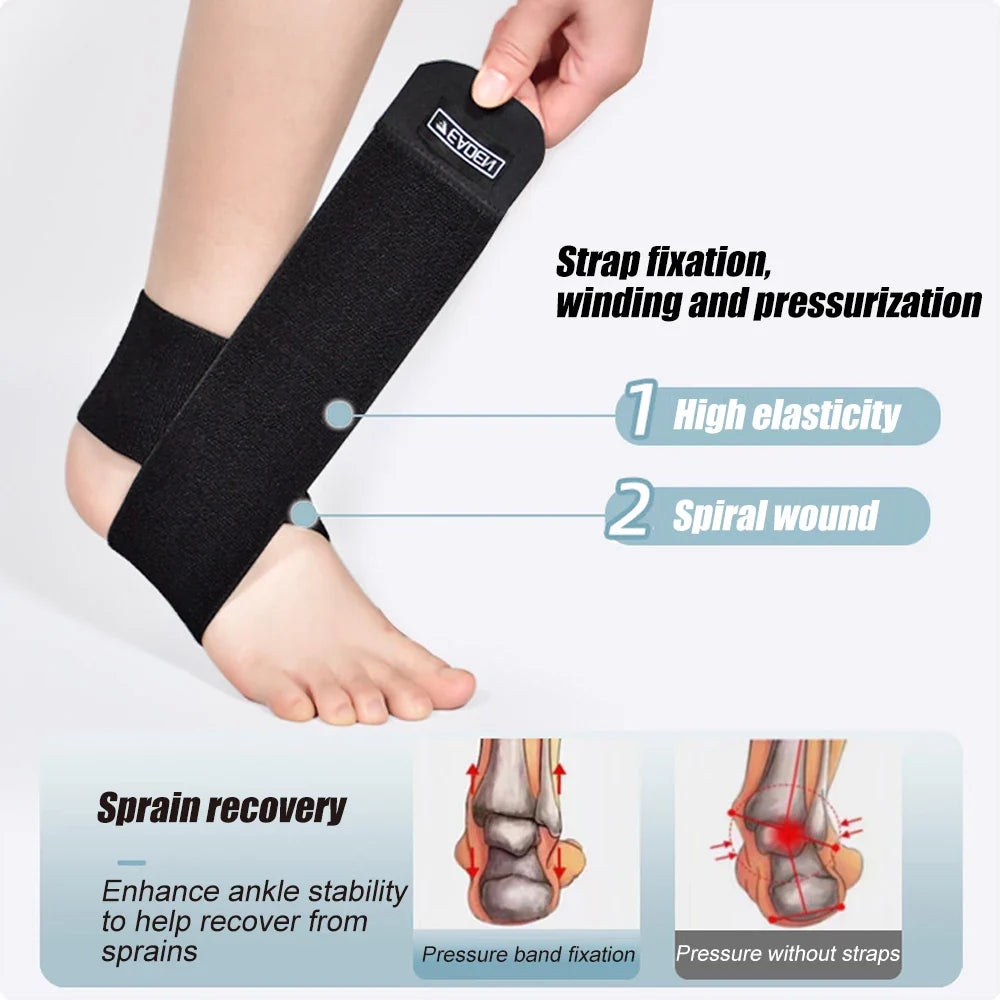 Povei Ankle Compression Sleeve for Sprained Ankle, Achilles Tendon, and Injury Recovery