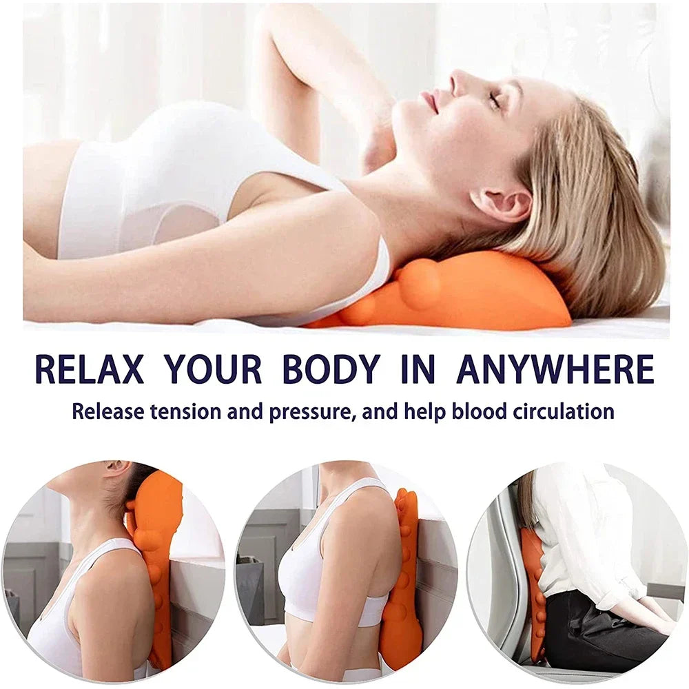 Neck & Shoulder Relaxer by Povei - Cervical Traction Device for Pain Relief & Spine Alignment