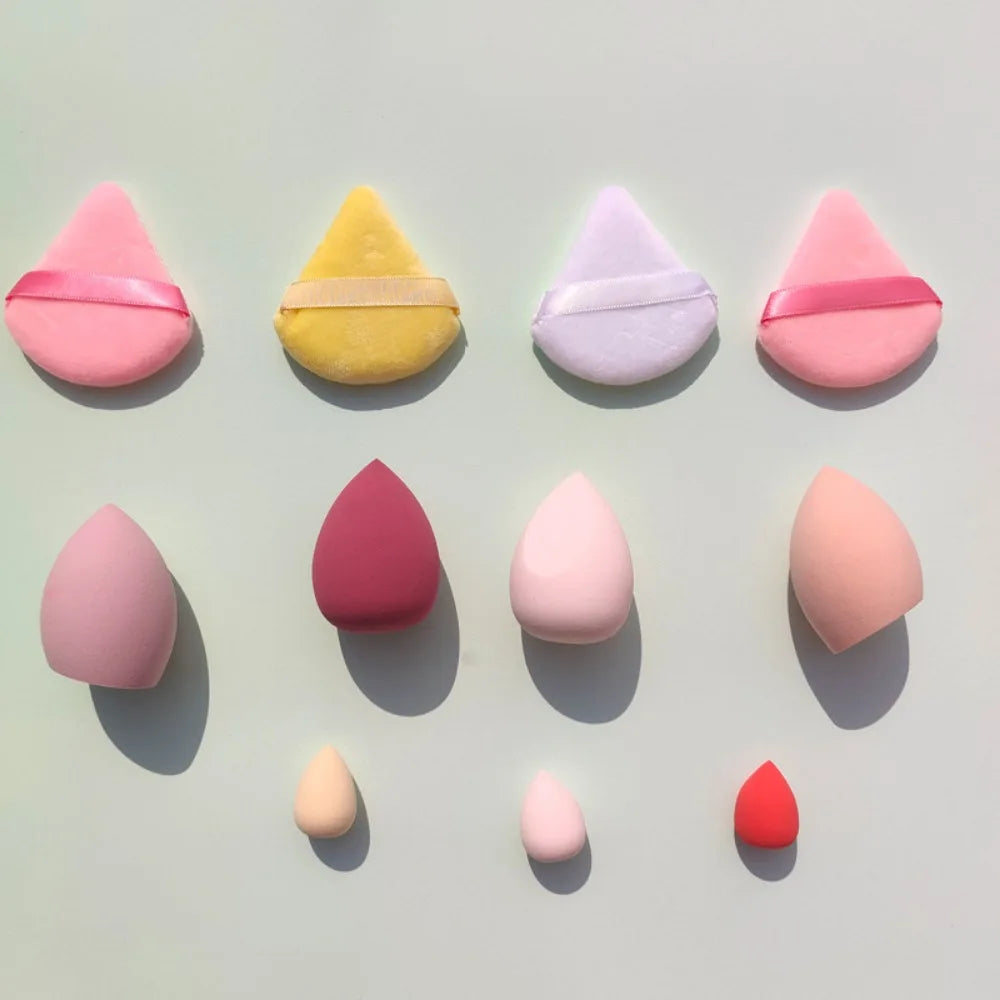 Povei Beauty Egg Makeup Sponge Blender Set - 12Pcs Cosmetic Puffs